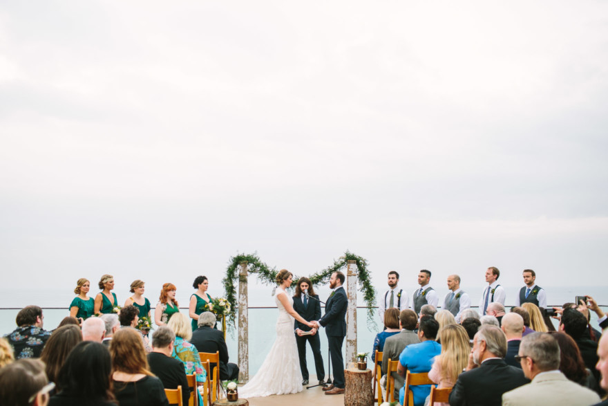 Misty Surf & Sand Resort Wedding – Photo by Let's Frolic Together
