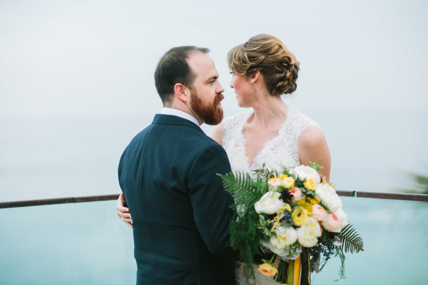 Misty Surf & Sand Resort Wedding – Photo by Let's Frolic Together