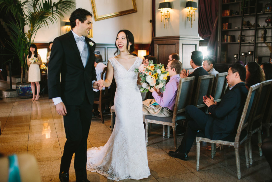 Sweet Morning Wedding at the Culver Hotel – Photo by Let's Frolic Together