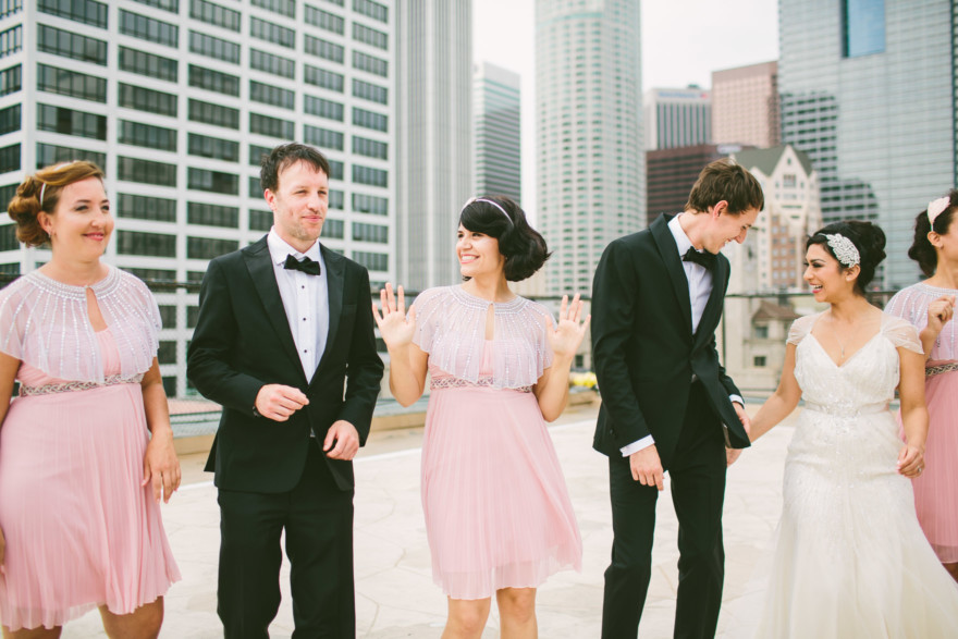 Art Deco Wedding at the Oviatt – Photo by Let's Frolic Together