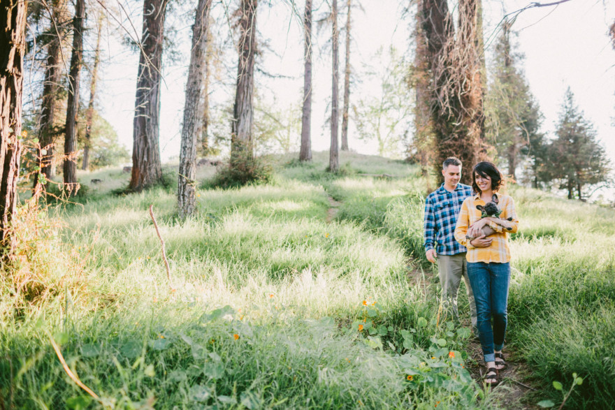 Forest Cuddles With a Frenchie – Photo by Let's Frolic Together