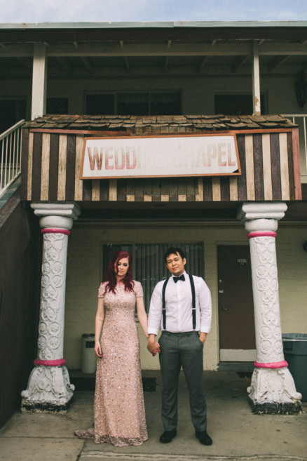 Elvis Wedding at the Little Vegas Chapel – Photo by Let's Frolic Together