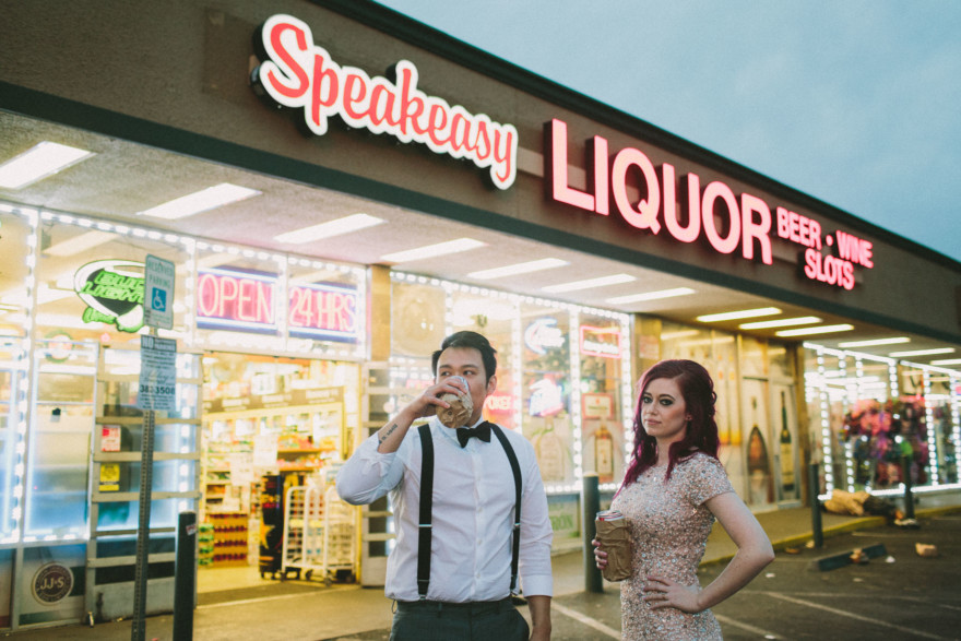 Elvis Wedding at the Little Vegas Chapel – Photo by Let's Frolic Together
