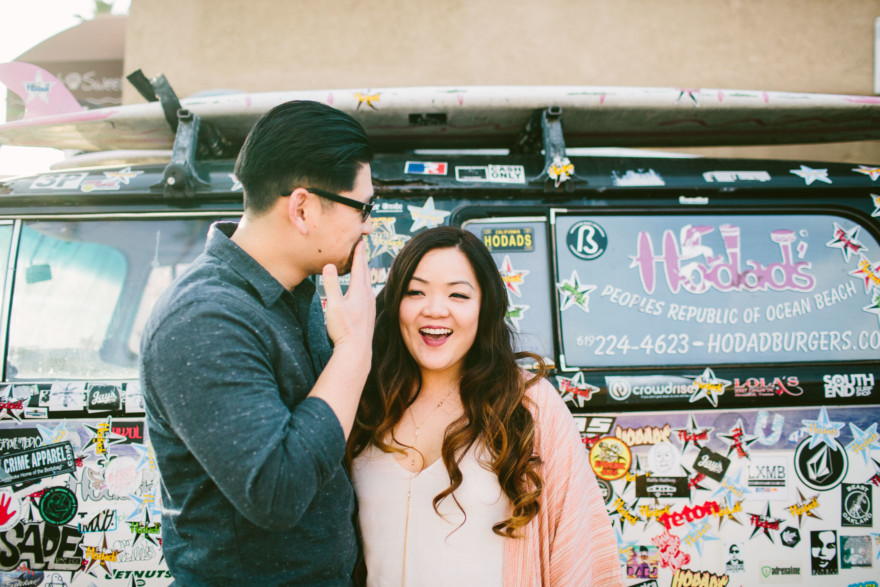Cuddling on the Ocean Beach Shoreline – Photo by Let's Frolic Together