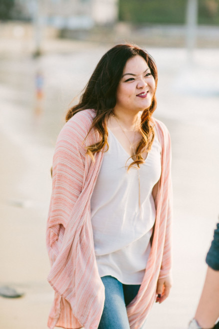 Cuddling on the Ocean Beach Shoreline – Photo by Let's Frolic Together