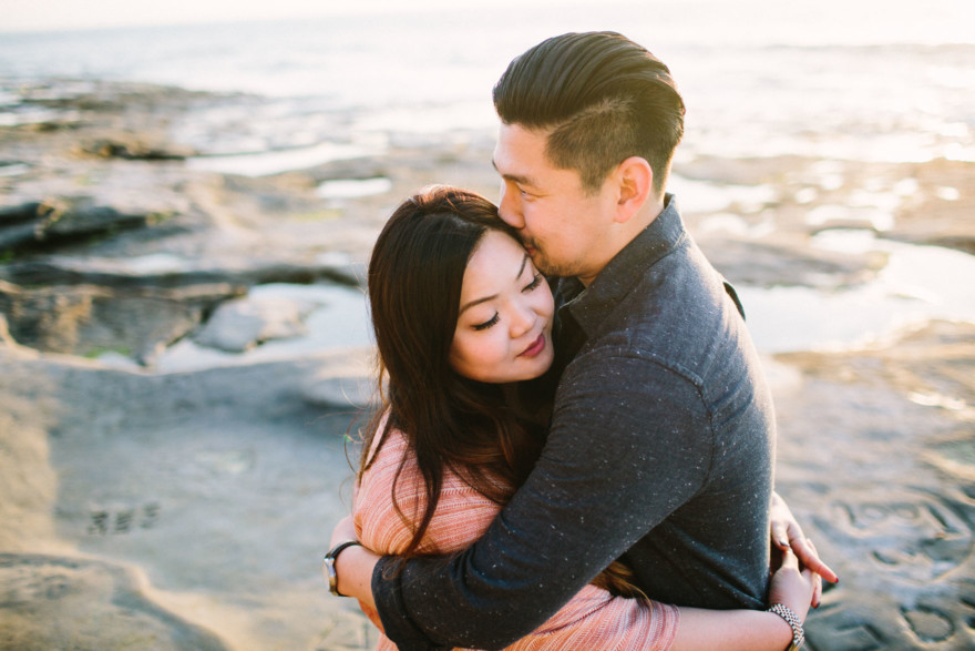 Cuddling on the Ocean Beach Shoreline – Photo by Let's Frolic Together