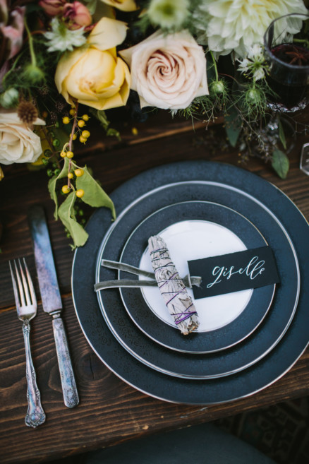 Spellbound Moody Wedding Inspiration – Photo by Let's Frolic Together