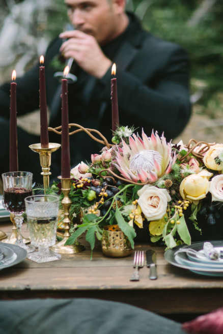 Spellbound Moody Wedding Inspiration – Photo by Let's Frolic Together