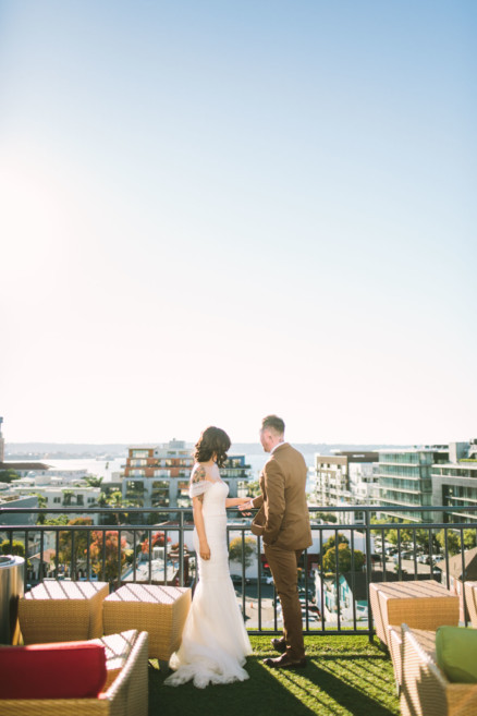 Modern Retro Warehouse Wedding – Photo by Let's Frolic Together