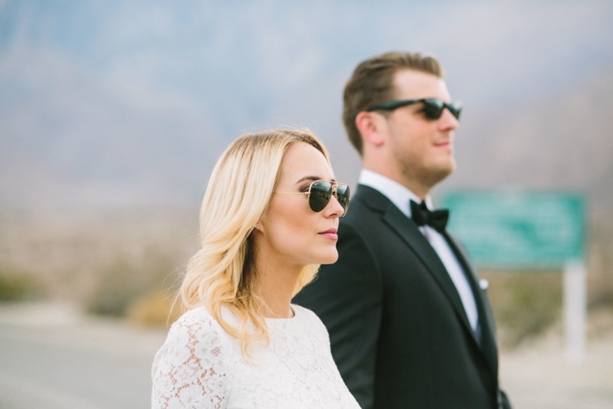 Modern Glam Palm Springs Wedding – Photo by Let's Frolic Together