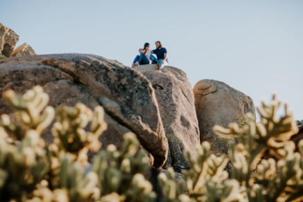 A Windy, Romantic Desert Engagement – Photo by Let's Frolic Together
