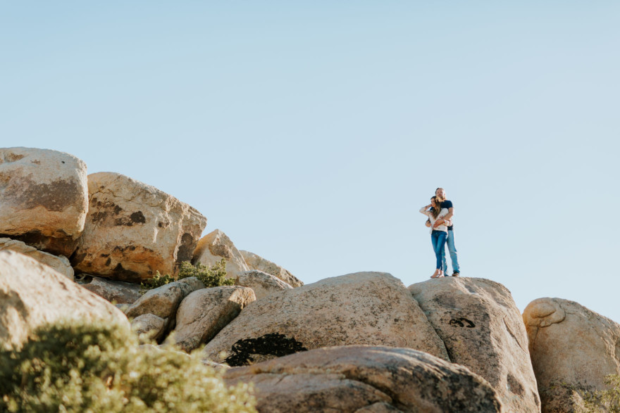 A Windy, Romantic Desert Engagement – Photo by Let's Frolic Together