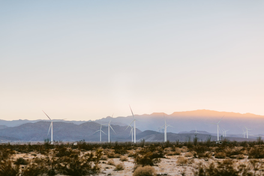 A Windy, Romantic Desert Engagement – Photo by Let's Frolic Together