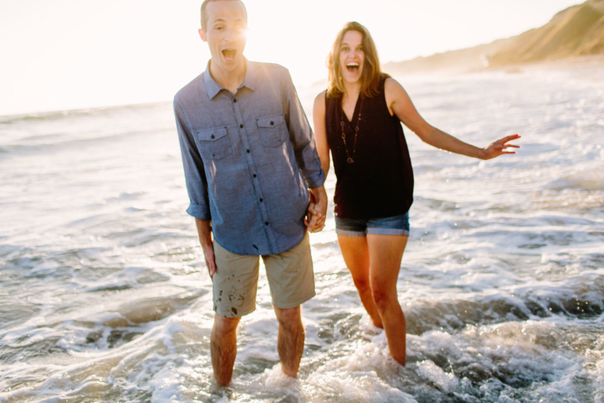 Beach Engagement Magic – Photo by Let's Frolic Together