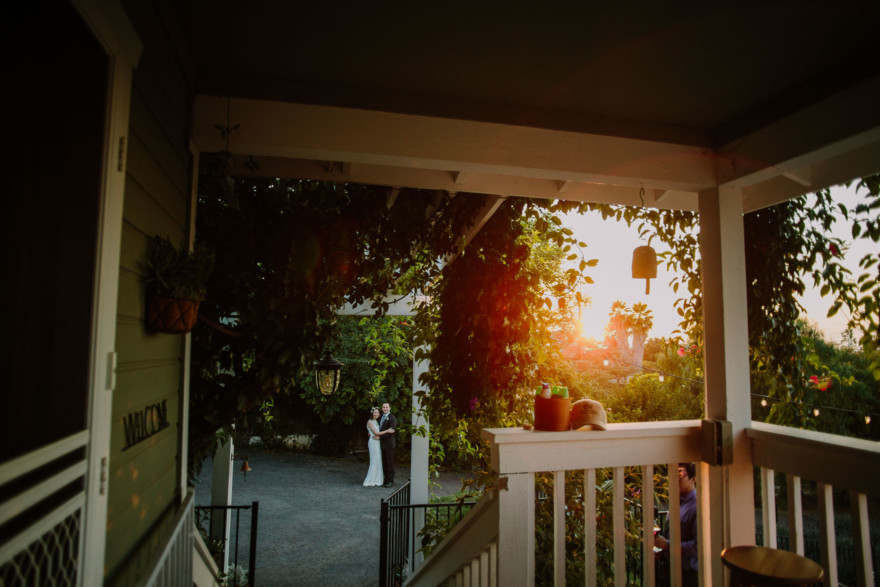 Darling Backyard Wedding with Dogs! – Photo by Let's Frolic Together