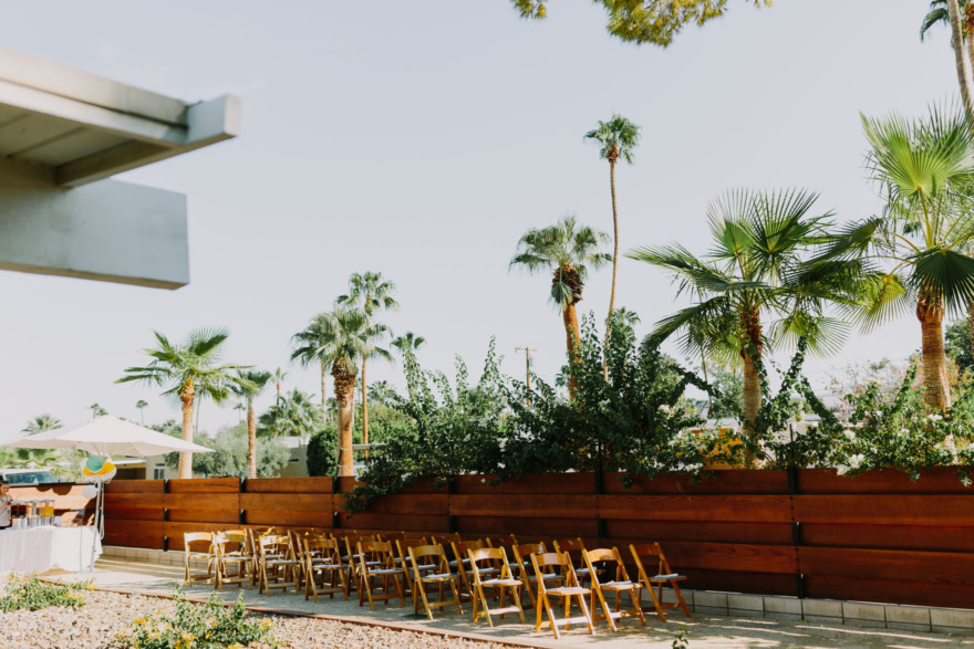 Backyard Palm Springs Wedding – Photo by Let's Frolic Together