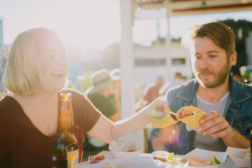 Tacos and Love by the Beach – Photo by Let's Frolic Together