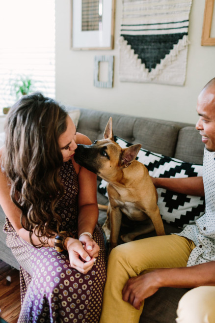 Cuddly and silly at-home engagement – Photo by Let's Frolic Together