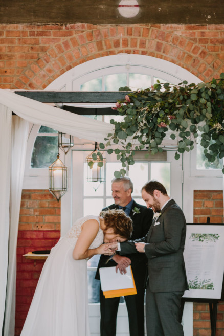 Charming Brick Wedding Love-Fest – Photo by Let's Frolic Together