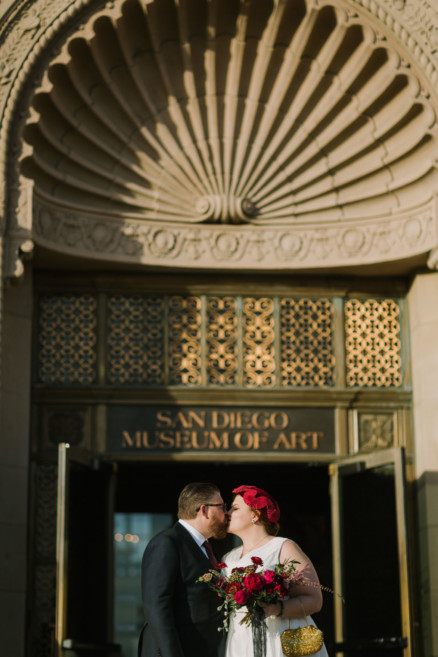 Vintage Balboa Park Intimate Wedding – Photo by Let's Frolic Together
