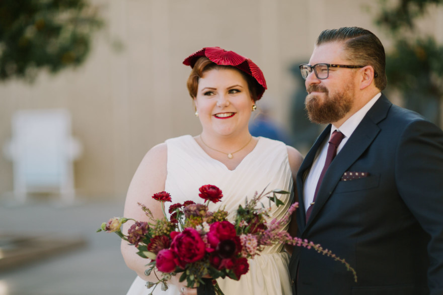 Vintage Balboa Park Intimate Wedding – Photo by Let's Frolic Together