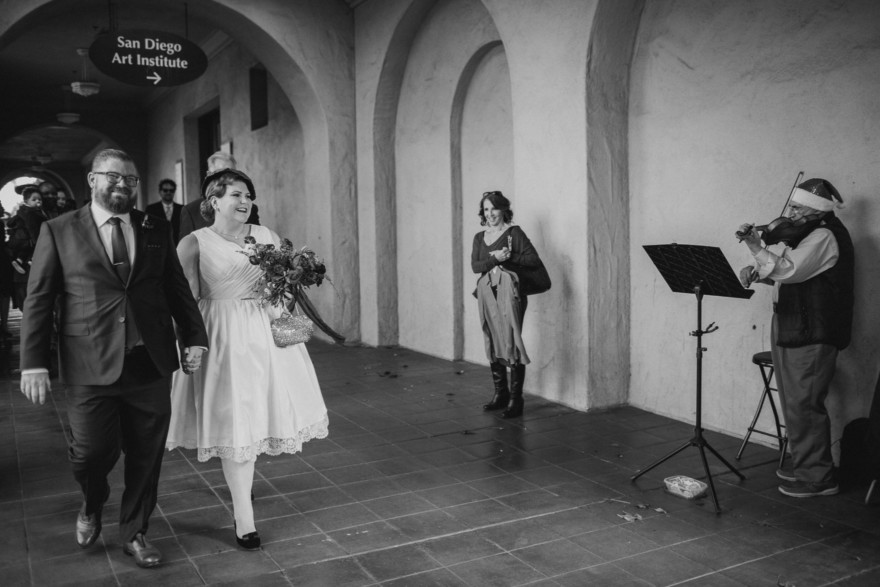 Vintage Balboa Park Intimate Wedding – Photo by Let's Frolic Together