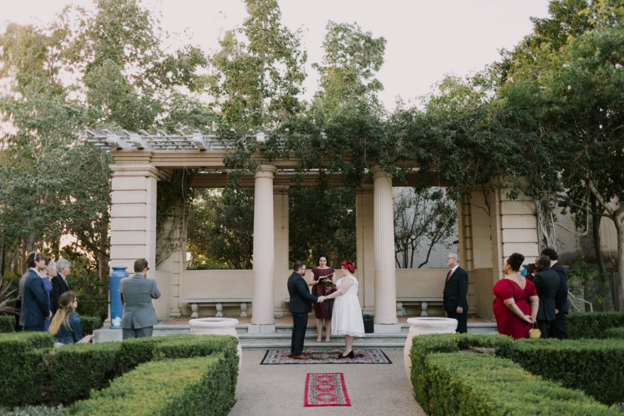 Vintage Balboa Park Intimate Wedding – Photo by Let's Frolic Together