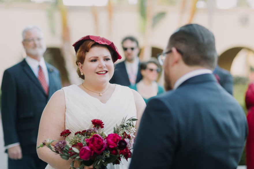 Vintage Balboa Park Intimate Wedding – Photo by Let's Frolic Together