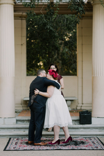 Vintage Balboa Park Intimate Wedding – Photo by Let's Frolic Together
