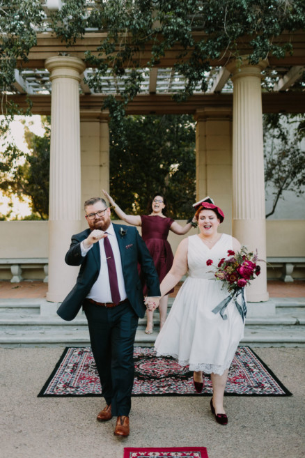 Vintage Balboa Park Intimate Wedding – Photo by Let's Frolic Together