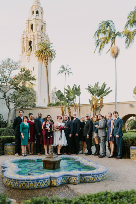 Vintage Balboa Park Intimate Wedding – Photo by Let's Frolic Together