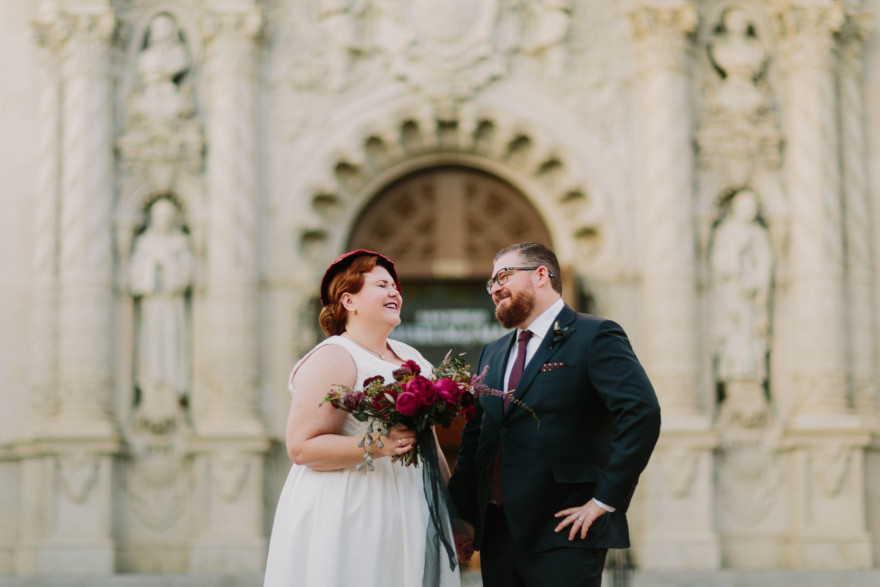 Vintage Balboa Park Intimate Wedding – Photo by Let's Frolic Together