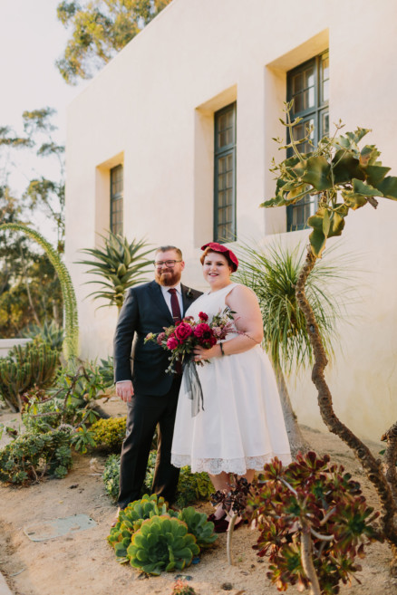 Vintage Balboa Park Intimate Wedding – Photo by Let's Frolic Together