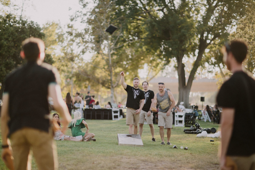 Nontraditional RV Camp Wedding – Photo by Let's Frolic Together
