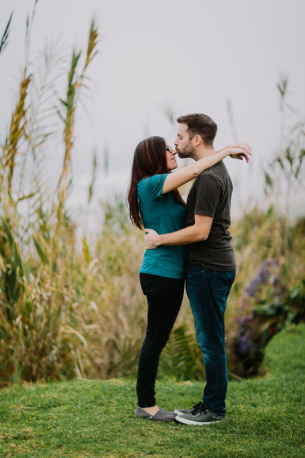 A Foggy Beach Engagement – Photo by Let's Frolic Together