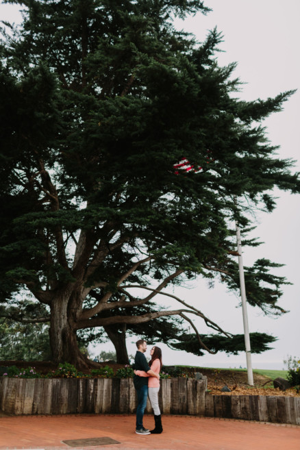A Foggy Beach Engagement – Photo by Let's Frolic Together