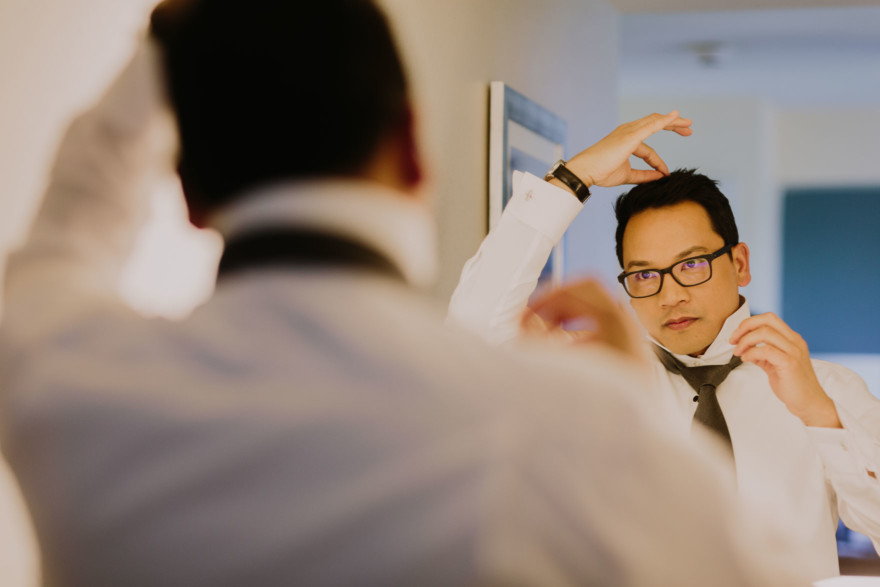 Feels-Filled Brick Wedding Bash – Photo by Let's Frolic Together