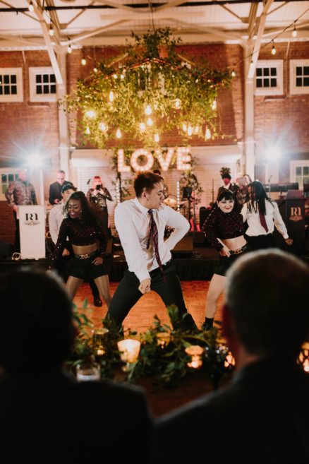 Feels-Filled Brick Wedding Bash – Photo by Let's Frolic Together