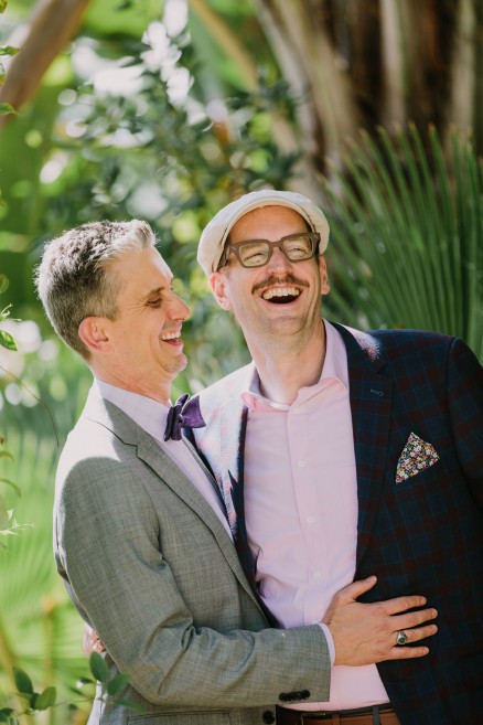 Colorful Poolside Garden Wedding – Photo by Let's Frolic Together