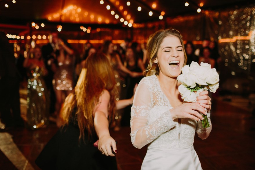 Twinkly Backyard Wedding Bash – Photo by Let's Frolic Together