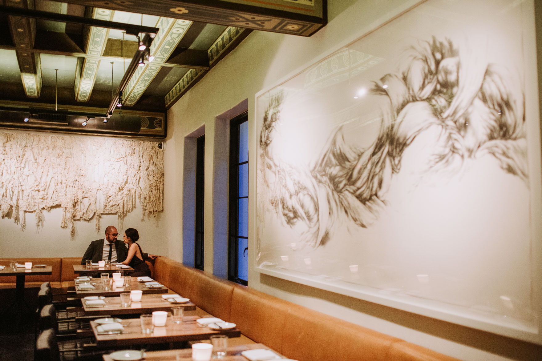 A Chic Rainy Day Union at Redbird – Photo by Let's Frolic Together