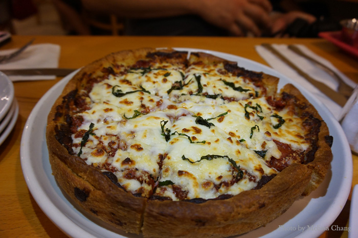 Cheese pizza, $11.