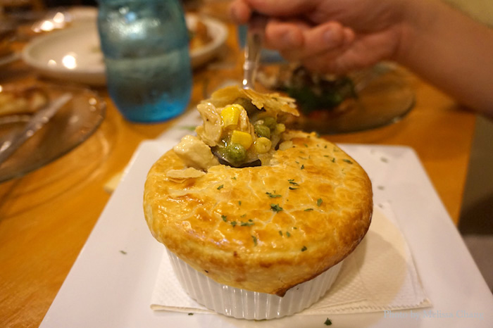 Small chicken pot pie, $8.