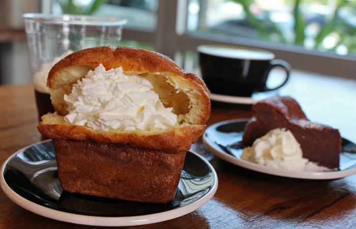 Although the custard puff ($4.25) looks really sweet, it's balanced and airy. This was my favorite sweet of the meal and I can't wait to enjoy the pillowy custard again.