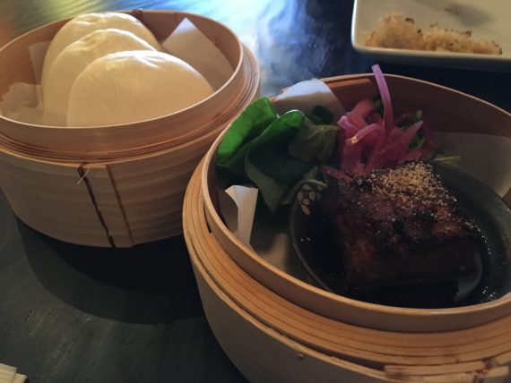 This smoked Kurobota pulled pork with bao was deelish on its own but it was the "Kentuckyaki" sauce that took it over the top. ($12.99)