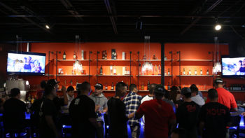 A well stocked bar. Where's the soju?
