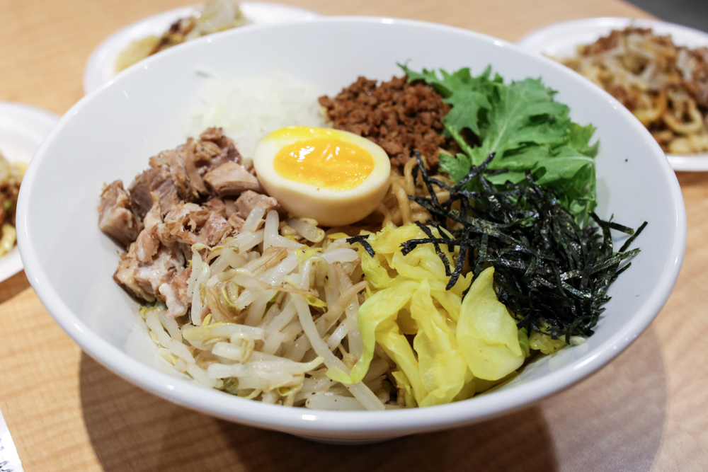A new addition to the yataimura stalls, Onoya serves up variations of mazemen noodles.