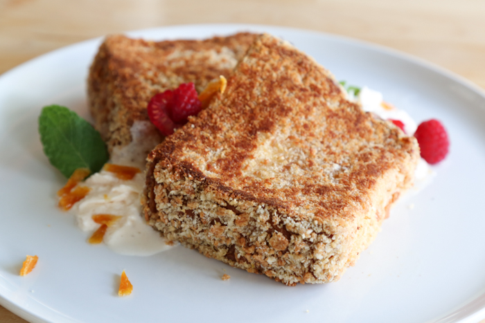 Once you cut into the custard French toast, there's no turning back. The warm, thick custard sandwiched inside each mildly sweet slice is heavenly. I found myself sneaking extra bites between dishes because it was so tasty.