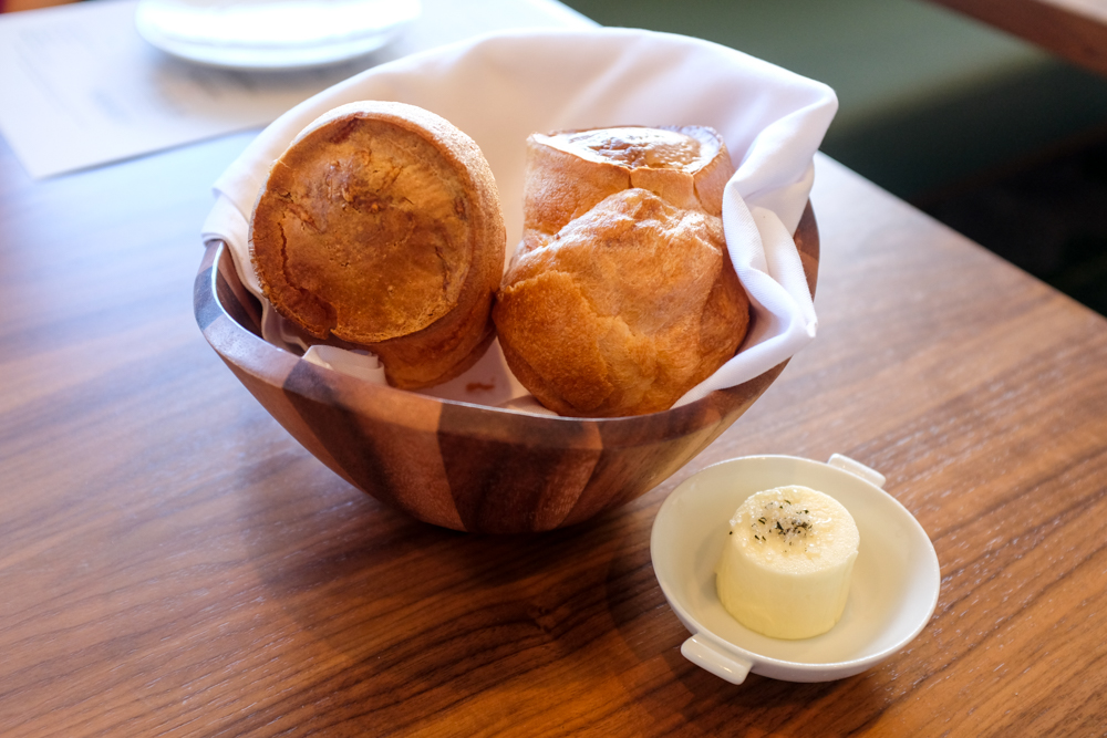 Reminiscent of BLT Steak's popovers, BLT Market serves a gluten-free version made with tapioca flour. The texture is mochi-like on the inside but still has a nice crackly crust. Best of all, they're free!