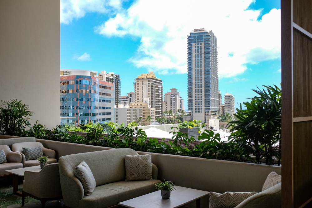 On Friday nights, you'll have a grand view of the Hilton Hawaiian Village's fireworks show.